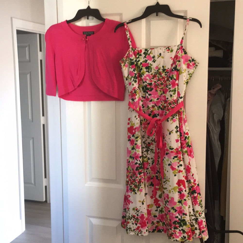 Dress with mini jacket